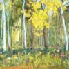 Original oil on canvas of Aspen Trees, for sale at Gallery 601.