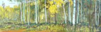 Original oil on canvas of Aspen Trees, for sale at Gallery 601.