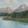 Original oil on canvas of the Oxbow River for sale.