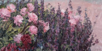 Late Spring Garden, an original oil by John Horejs for sale.