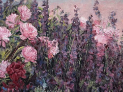 Late Spring Garden, an original oil by John Horejs for sale.