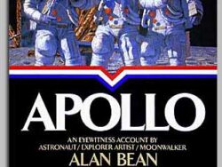 Hard copy book of the adventure of Alan Bean's trip to the moon.