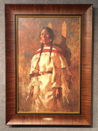Framed Cheyenne Mother by Howard Terpning for sale.