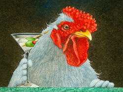Cock and Load, Martini version, by Will Bullas, at Gallery 601