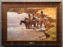 Crossing the Ford by Howard Terpning for sale.