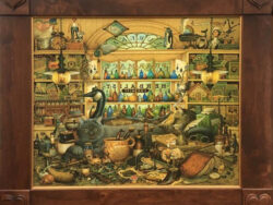 Elmer and Loretta canvas by Charles Wysocki for sale.