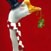 A Christmas Goose with Mistletoe