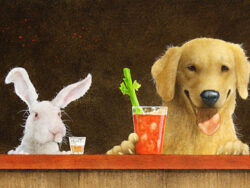 Will Bullas' Hare of the Dog metal print for sale.