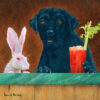 Hare of the Dog, Black Lab version, by Will Bullas, at Gallery 601
