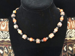 Trade Bead with Carnelian necklace for sale.