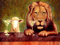 Will Bullas Peaceable Kingdom on metal for sale.