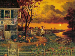 Supper Call by Charles Wysocki for sale.