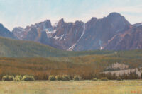 Original oil of the Sawtooth Mountains