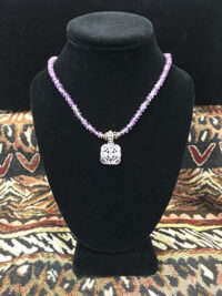 Pale Amethyst necklace for sale.