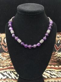 Amethyst necklace for sale.