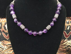 Amethyst necklace for sale.