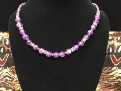 Amethyst and Silver necklace for sale.