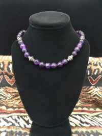 Amethyst with Silver necklace for sale.