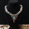 Antique Silver and Turquoise necklace for sale.