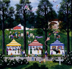Art in the Park by Jane Wooster Scott for sale.