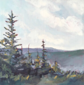 An original landscape by Shalece Fiack for sale.