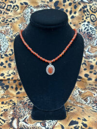 Carnelian necklace for sale at Gallery 601.