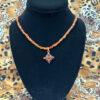 Carnelian Cross necklace for sale at Gallery 601.