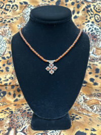 Carnelian Cross Necklace for sale at Gallery 601.