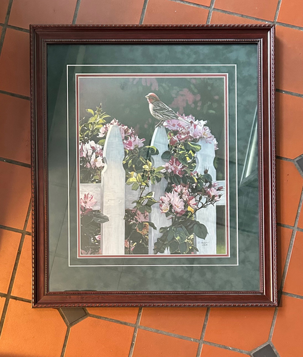 Framed Garden Caretakers by Terry Isaac for sale.