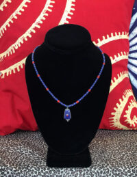 Lapis and Red Coral Necklace for sale.