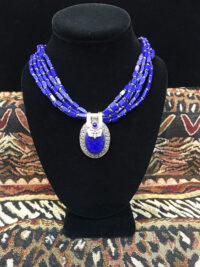 Lapis five strand necklace for sale.