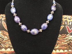 Lapis oval necklace for sale.