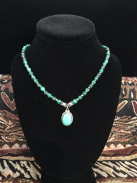 Malachite with Oval Pendant necklace for sale.