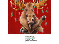 Artwork of a moose for sale.