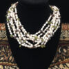 8 Line Pearl Bunch necklace for sale.