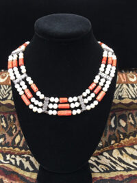 Pearl and Coral Collar for sale.