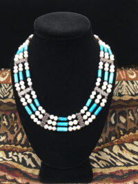 Pearl and Turquoise Collar for sale.