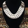 Pearl Waterfall design necklace for sale.