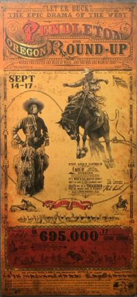Rodeo poster by Bob Coronato for sale.