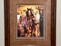 Framed Chris Owen artwork for sale.