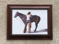 Framed Steve Hanks artwork for sale.