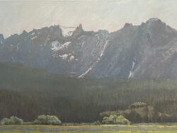 John Horejs original Sawtooth Mountains Solitude for sale.