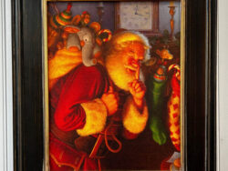 St. Nick by Scott Gustafson, framed and for sale.