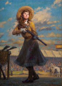 Annie Oakley and her shot gun