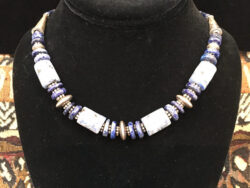 Trade bead and Lapis necklace for sale.