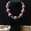 Turquoise and coral necklace for sale.